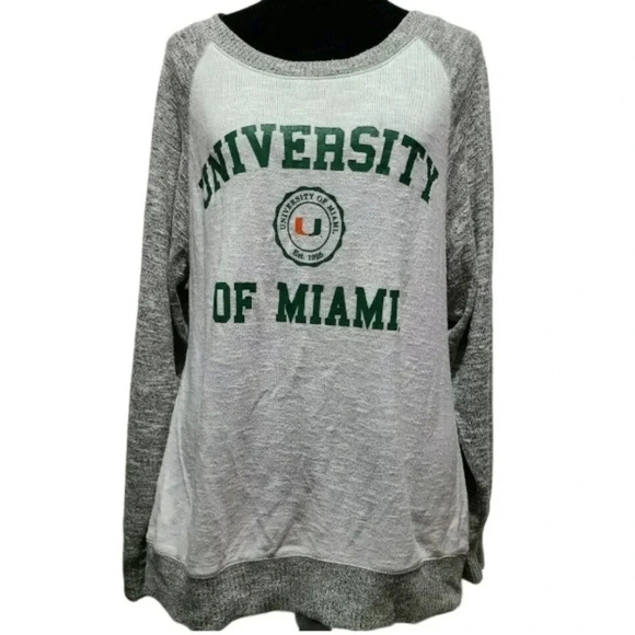 Chicka-d Women's University Of Miami Sweatshirt  - Picture 1 of 4